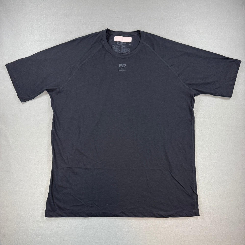 Tyndale FR T-Shirt Mens 2XL Black Flame Resistant CAT1 NFPA 2112 Base Layer USA